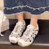 Dexun Shoes Women's 2025 New Summer Mesh Breathable Thin Casual Sports Little White Shoes Flat Versatile Forrest Gump Shoes