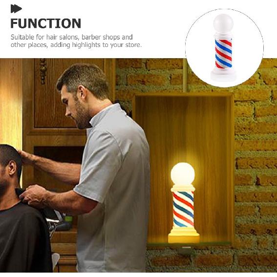 FRCOLOR Парикмахерское оборудование Эмблемы Парикмахерский фонарь Парикмахерская Шест Знак «Салон открыт» Светильник на шесте для салона Свет Лампа на шесте для салона Вставьте ночник в