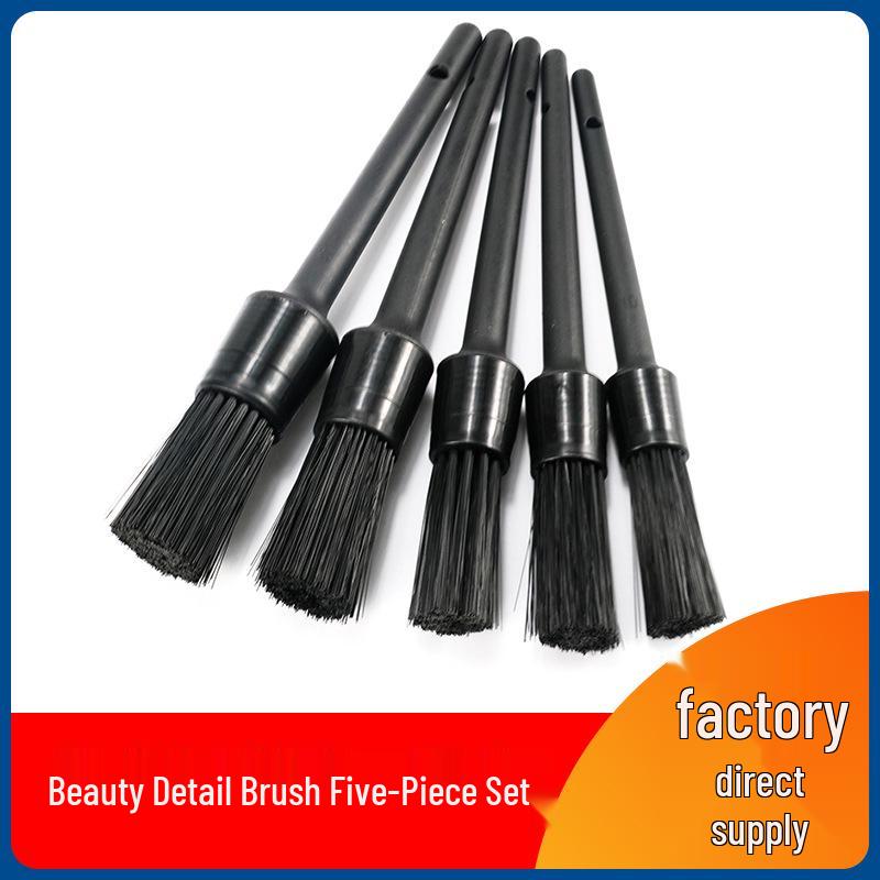 

5-Piece Car Detailing Set: Crevice, Wash, and Tire Brushes