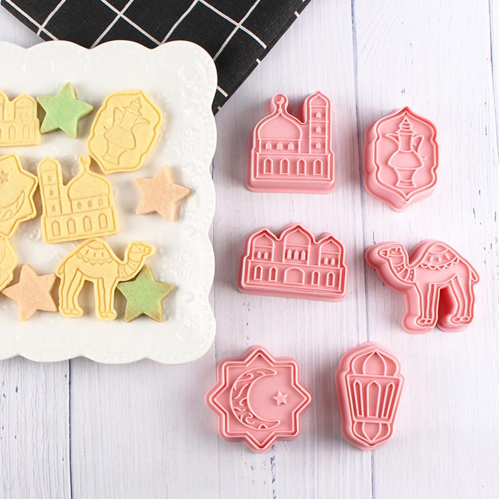 Ramadan Decoration 2026 EID Mubarak Biscuit Mold Cookie Cutter DIY Islamic Muslim Party Decor Al Adha Ramadan Kareem Eid Mubarak