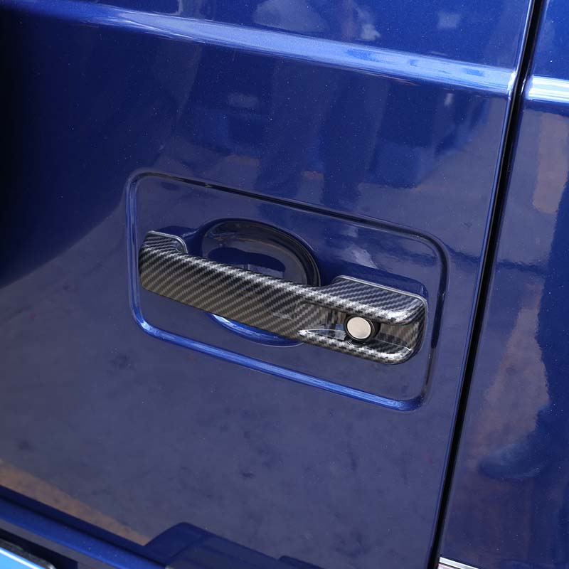 For Mercedes Benz G Class W463 W464 G65 G55 G63 G500 G550 Car Exterior Door Handle Cover Trim Accessories ABS Carbon Fiber Grain
