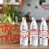 Horror Themed Halloween Blood Hand Pattern Water Bottle Sticker Decoration