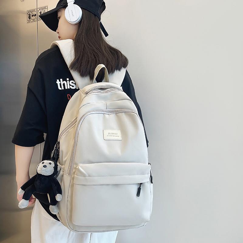 High Capacity Waterproof College Backpack Women Laptop School Bags Travel Book Bag