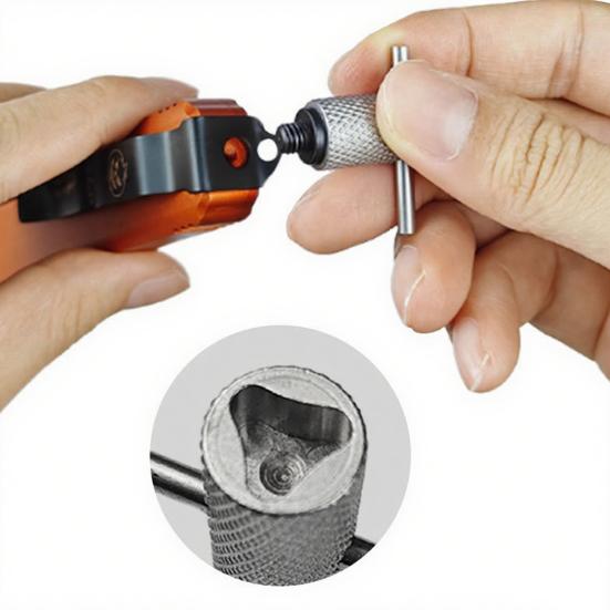 Triangelskrutrekker Fjerningsverktøysett Sklisikkert grep Multifunksjonelt verktøy Skrutrekkersett for Microtech UTX85 UltraTech Skruer