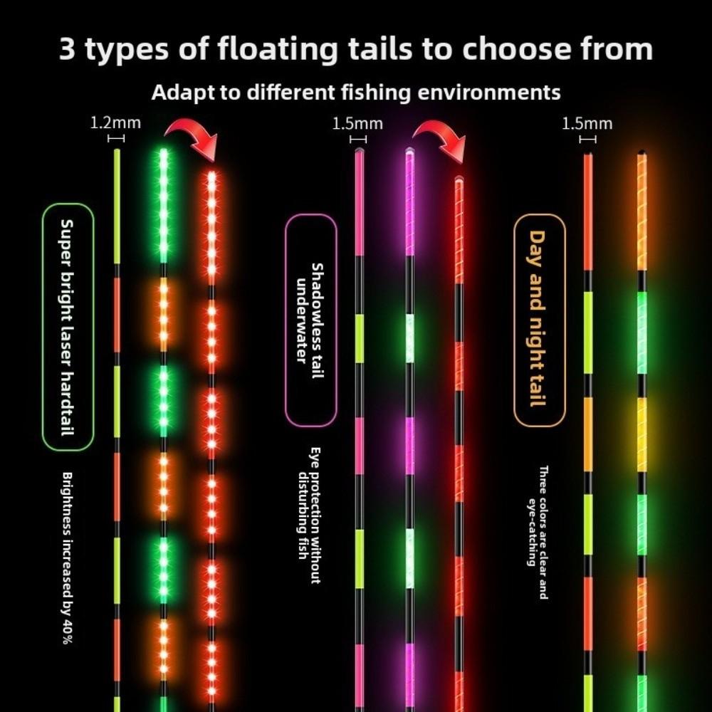 Indicator Fishing Float Slip Drift Tube Highly Sensitive Bobbers Bite Hook Color Change Buoy Strike Bite Alarm Float