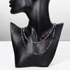 1Meter Colorful Glass Ball Beaded Chain Crystal Beads Necklace Body Chain Accessories for Jewelry Making Components DIY Supplies