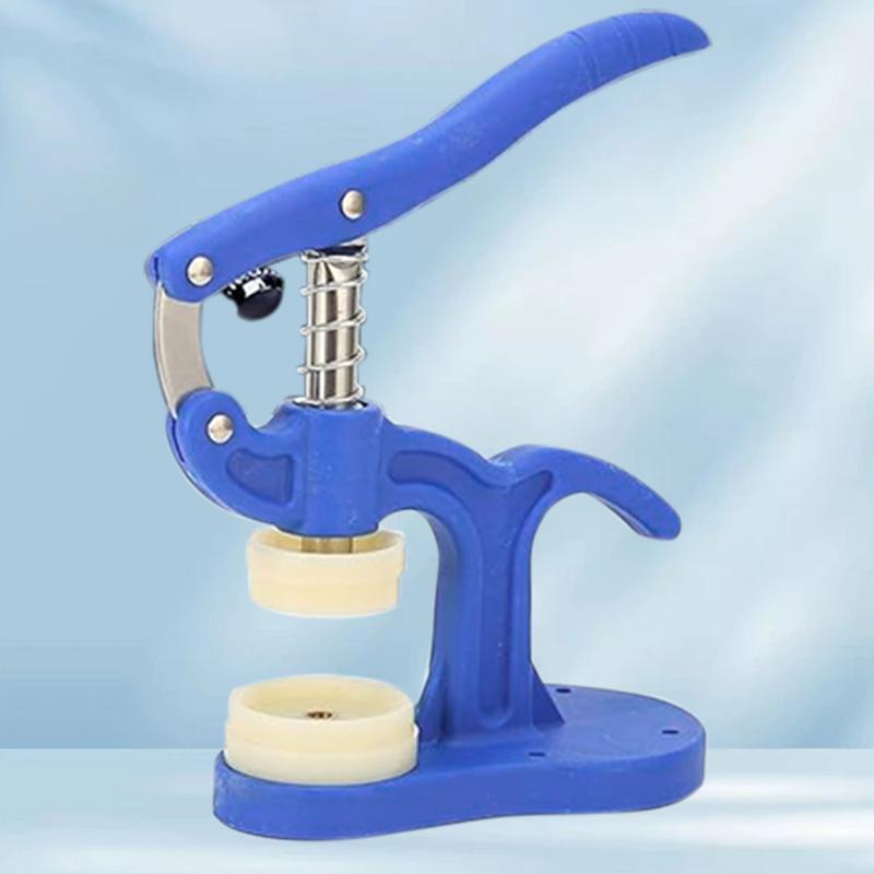 Watch Pressing Tool Press Set Watch Back Case Press Tool Repair Kit With 12Peices Fitting Dies Anti-Slip Metal Watch Tool For