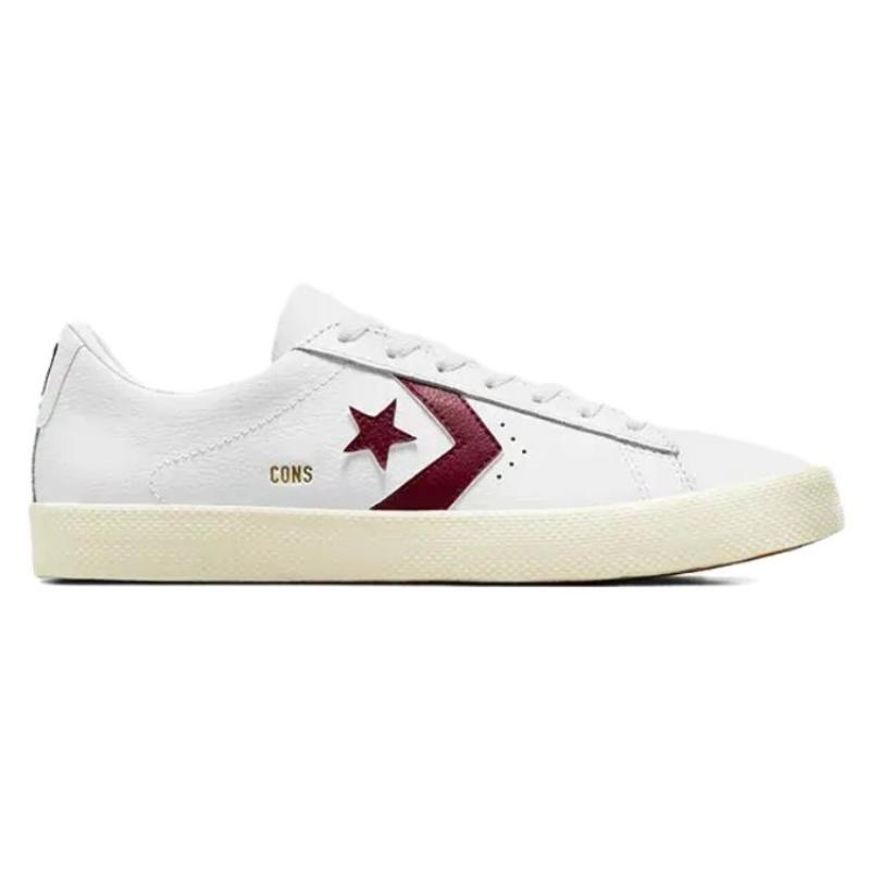 Converse Cons PL Vulc Pro Comfortable & Versatile Shock-Absorbing Abrasion Resistant Low-Top Board Shoes Unisex White
