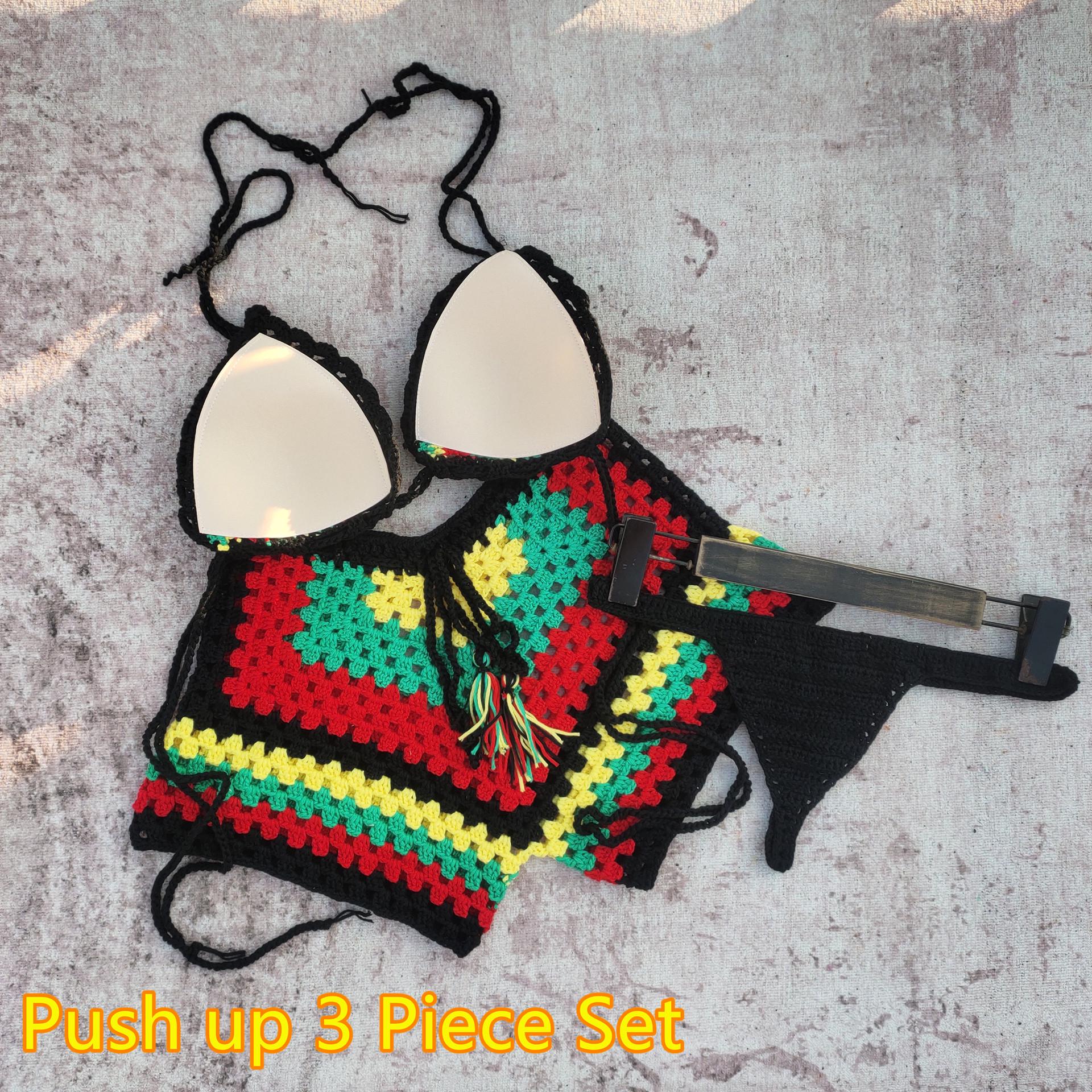 Вязаный крючком купальник бикини ручной работы Large