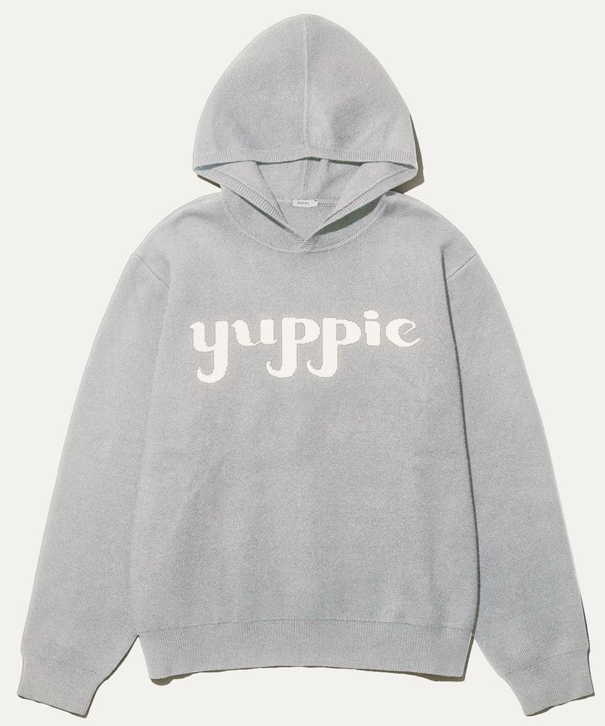 MAYOL Women'S Yuppie Knit Hooded Pullover_Melange Gray