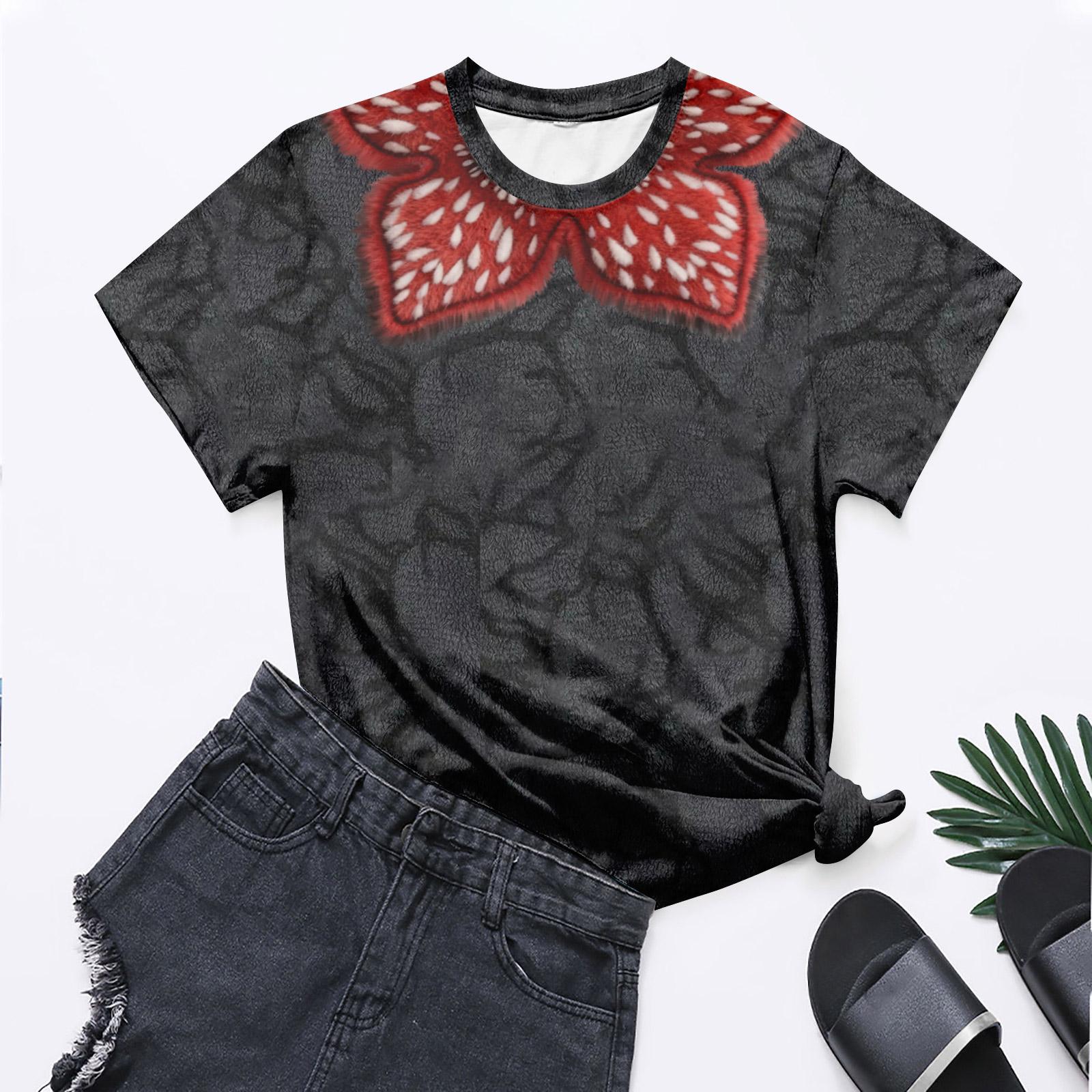 

Women s Round Neck Short-sleeved Top, Casual, Comfortable, Loose And Lightweight. S Кіновар