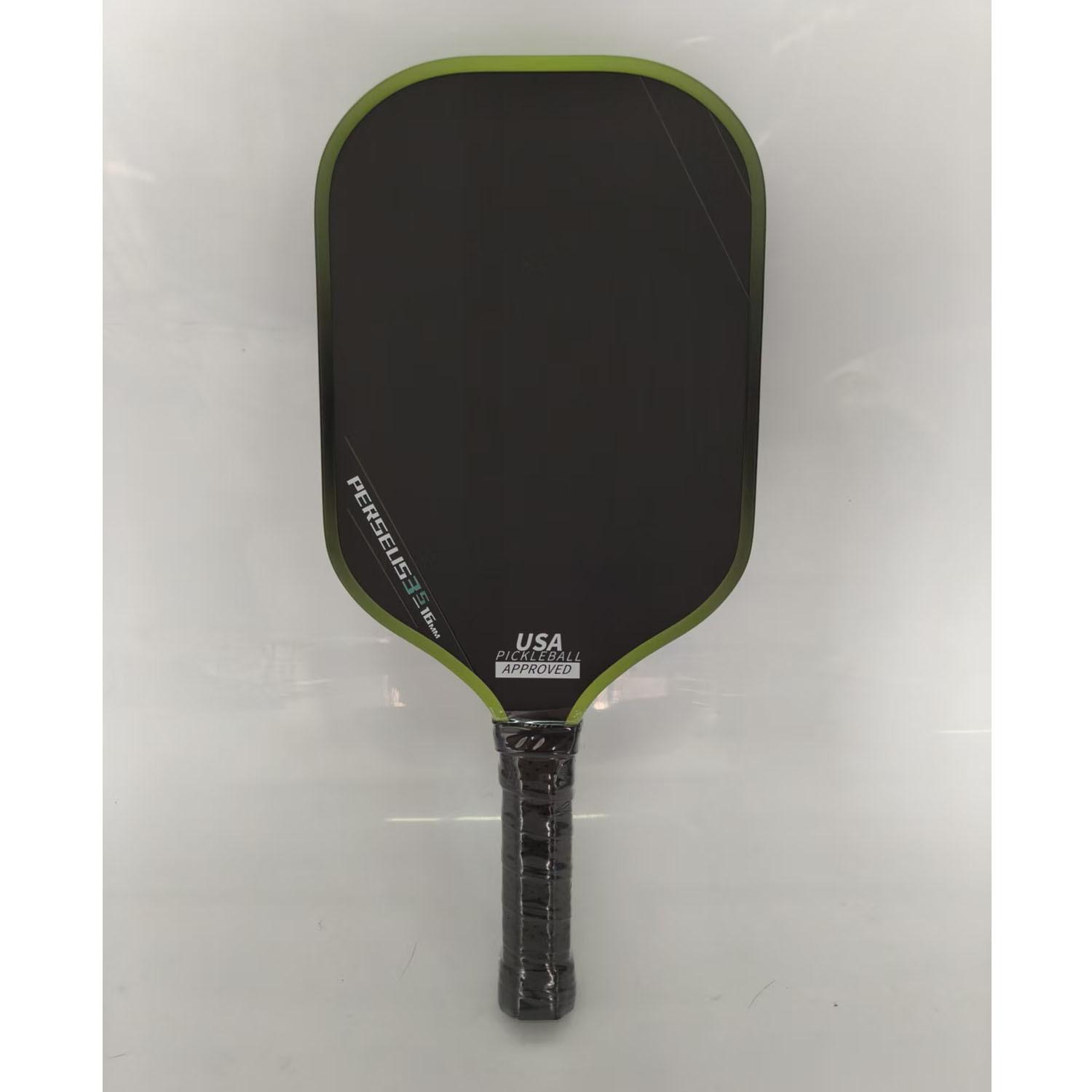 Professional Carbon Fiber T700 Pickleball Racket 16mm Thickness 230g 41.5cm Length Competition-Grade Sports Leisure Matte Carbon fiber. зелёный