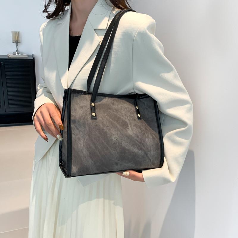 Stylish Large Capacity Single Shoulder Bag For Women Trendy Casual Vintage Tote