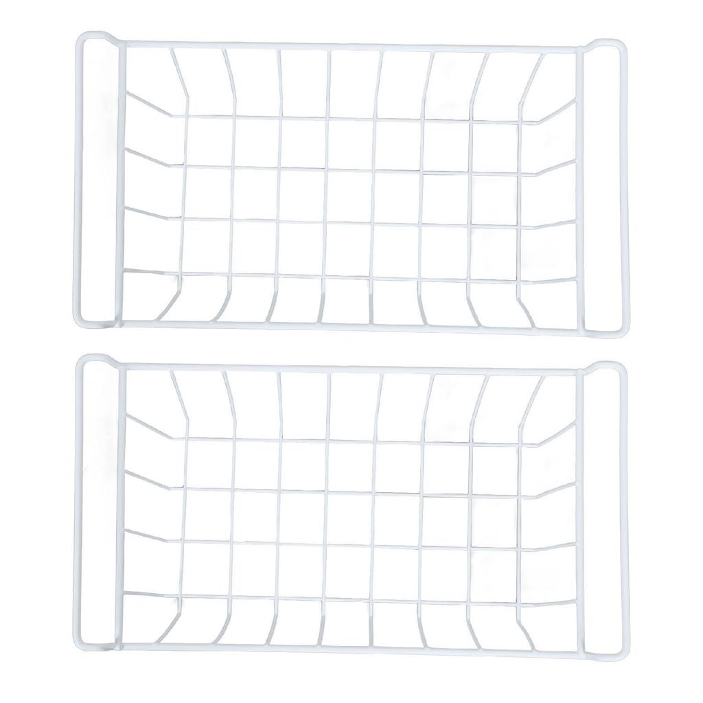 Freezer Basket Steel Wire PE Coating Space Saving Multifunctional Freezer Organizer Bin for Refrigerator Food Storage