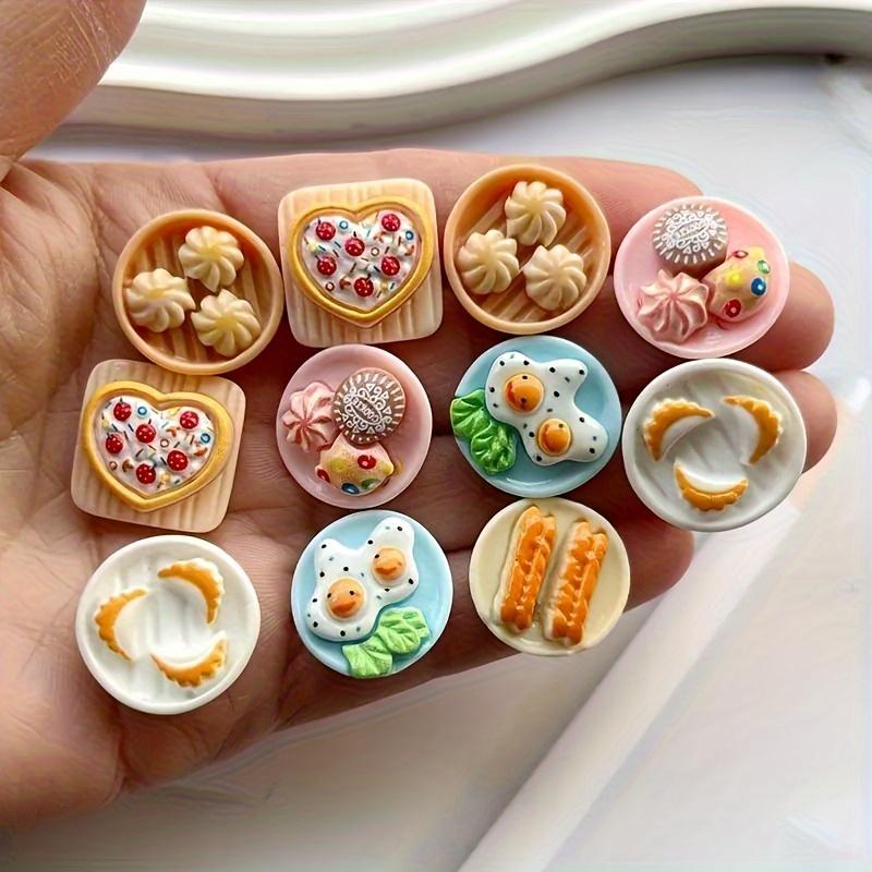 Simulated Resin Small Plates Children's Play Toys DIY Household Items Furniture Models