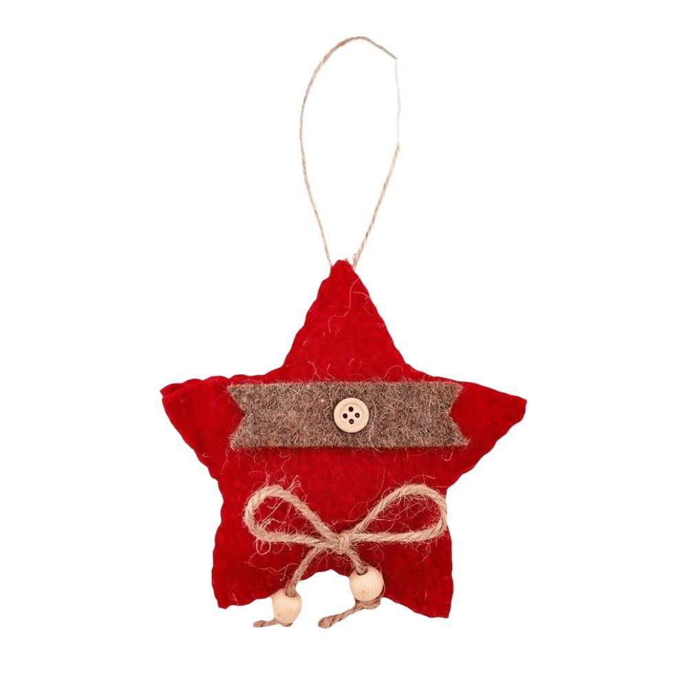 Creative Christmas Hanging Decoration Felt Fabric Colorful Felt Christmas Hanging Pendant Plush Handmade