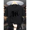 European Size Summer Men's Fashion Pattern Short Sleeve T-Shirt with Letter Print