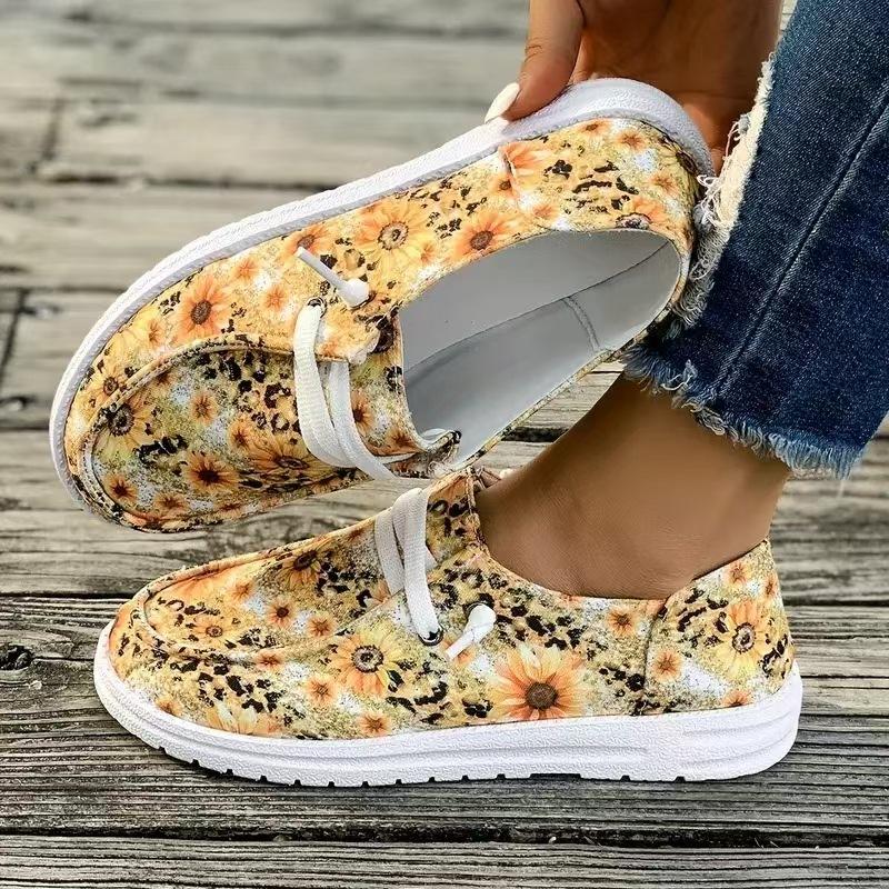 Slip-on Shoes 2025 New Platform Plate Shoes Lace-up Low-top Plus-size Fashion Athleisure Single Shoes for Women