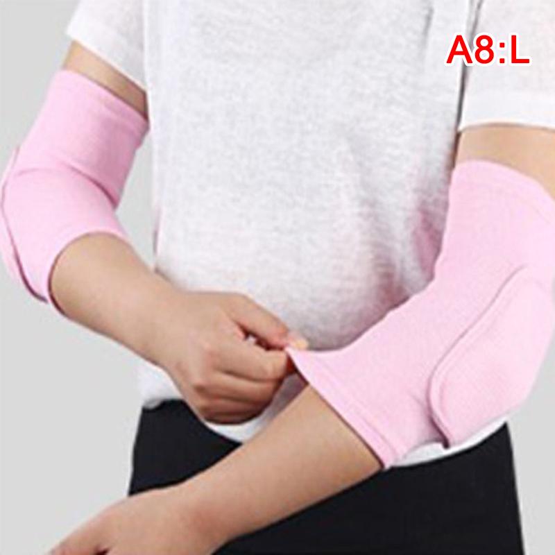 2Pcs Elastic Elbow Pads Thickened Sponge Elbow Knee Protectors Guard Basketball