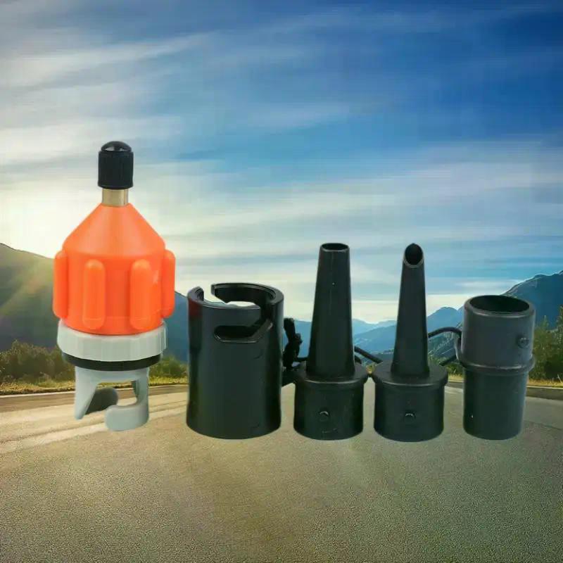 Air Valve Adaptor for SUP Board and Inflatable Pump Connector Combo Kit, Suitable For Paddle Boat, Kayak, Tire
