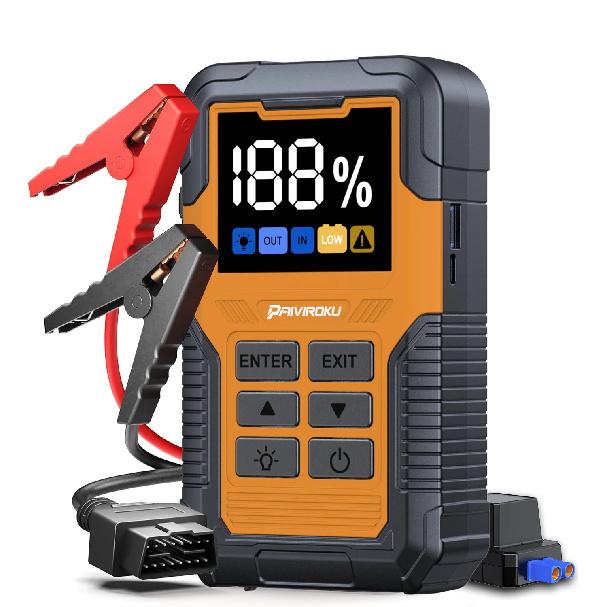

5000A Car Battery Jump Starter with OBD2 Scanner, Engine Code Reader Diagnostic Tool for Check Engine Light & Car Emergency YL02