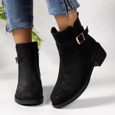 New Fashion Solid Color Women's Boots Round Toe Spring and Autumn Outerwear Hot Selling Women's Naked Boots Zapatos