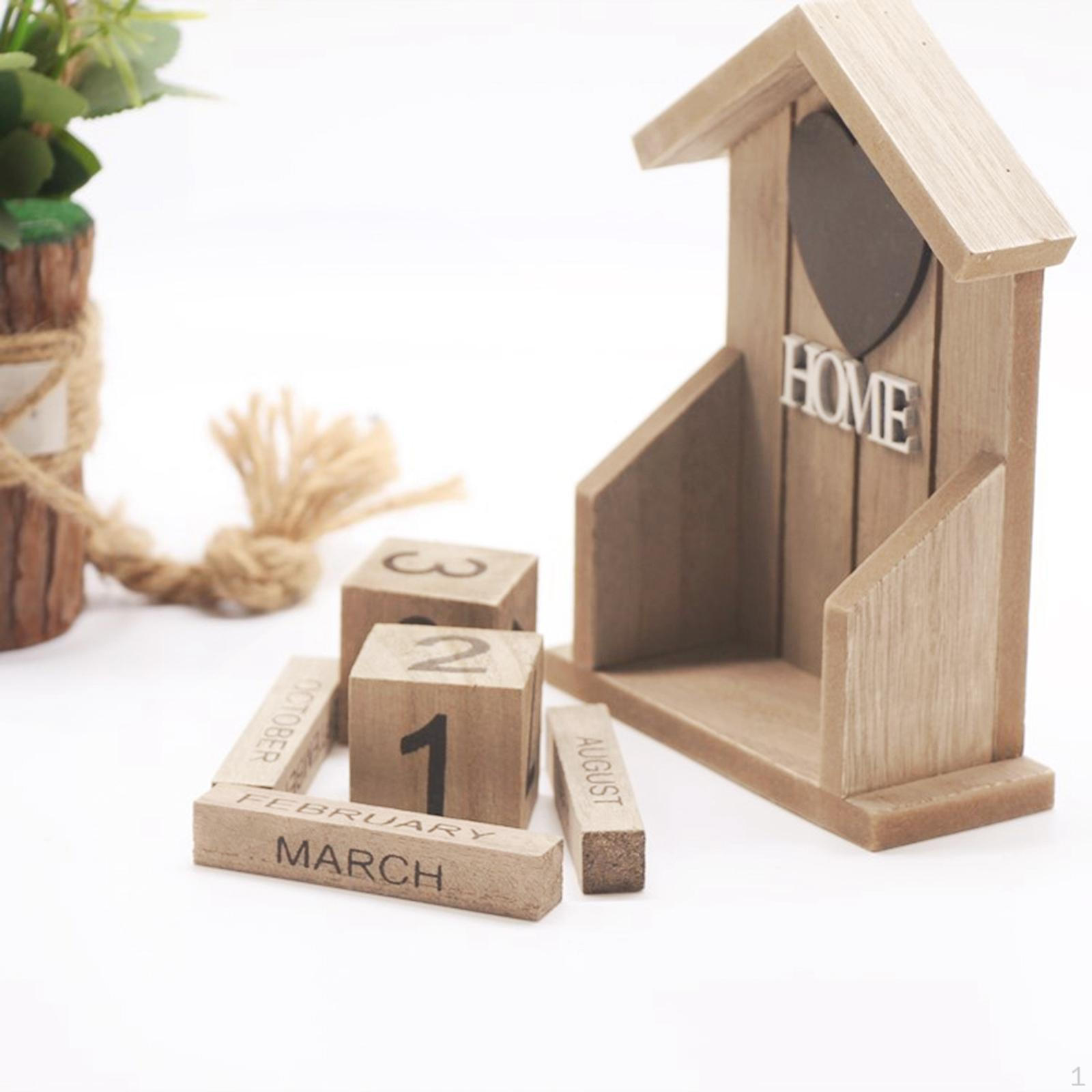 

Calendar Blocks for Desk And Office Brown Triangle Top