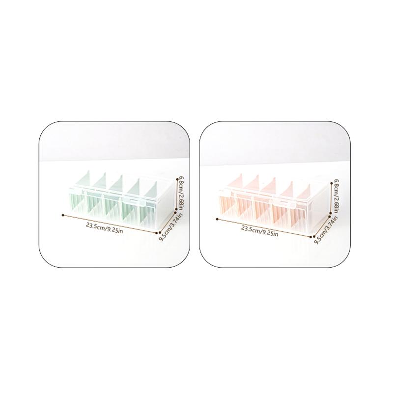 1Pc Clear Plastic Compartmentalized Organizer Box Holds 550+ Game Cards Storage Box With Adjustable Divider For Cards