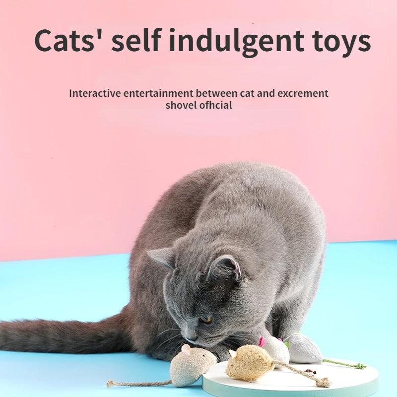 Pet Supplies Simulated Mouse Cat Toys Self Entertaining Relieving Cat Toys Cat Mint Balls Scratch Bite Resistant Pet Products