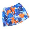Men Printed Beach Shorts Adjustable Double Layered Elastic Waist Male Shorts for Gentlemen Light Blue M