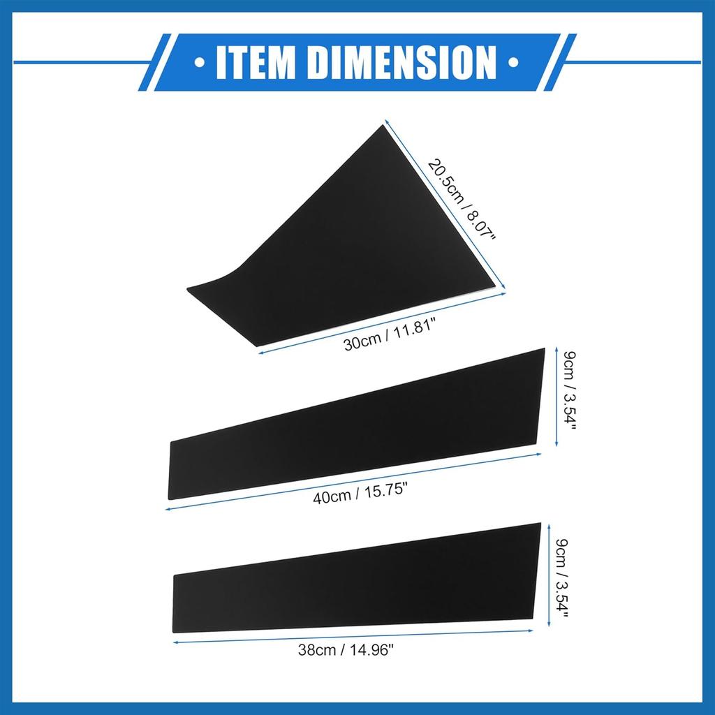 6 Pcs Pillar Posts Door Window Trim Cover Compatible for Chevrolet Malibu 2016-2021, Durable Plastic Black Anti Scratch Stickers Door Pillar Moldings