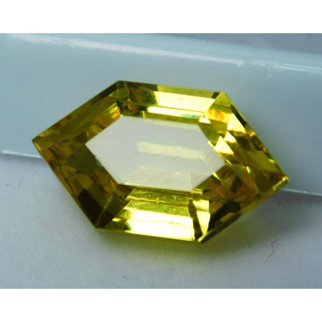 Ring Size 9.50 Ct Natural YELLOW Sapphire Fancy Shape CERTIFIED Loose Gemstone R-956