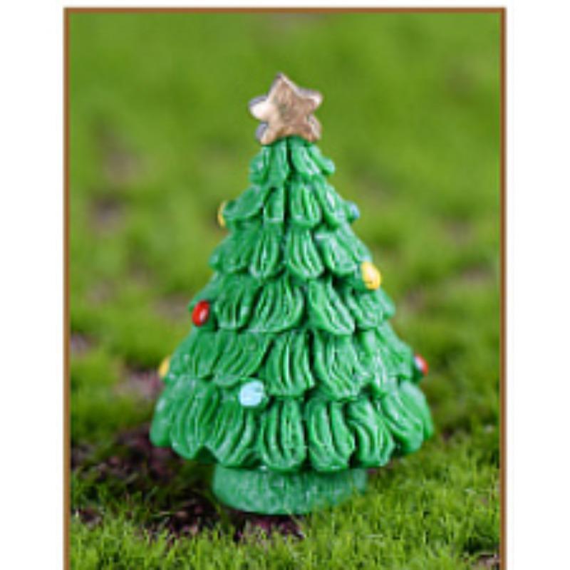 

1 шт. Случайный стиль Миниатюрная фигурка Рождественской елки Мини Рождество Для Каваи DIY Украшения для сказочного сада Смола Ремесло L