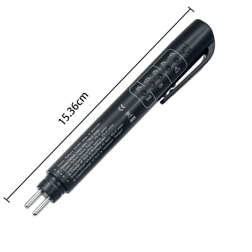 Car Brake Fluid Moisture Tester Portable Auto Digital Oil Detecting Pen Battery Powered Diagnostic Tool Automotive Accessory