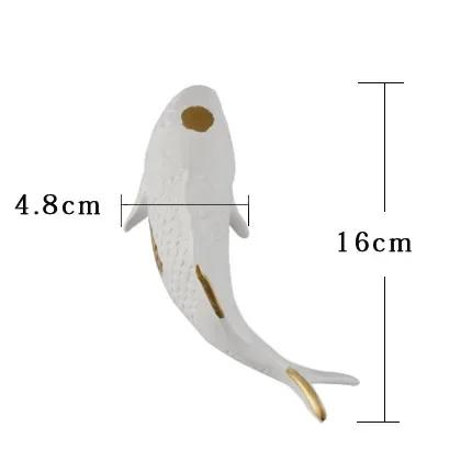 

Carp Lotus Leaf Resin Wall Hanging Ornaments Room Aesthetics Decor Abstract Crafts Living Room Display Sculpture Wall Decoration