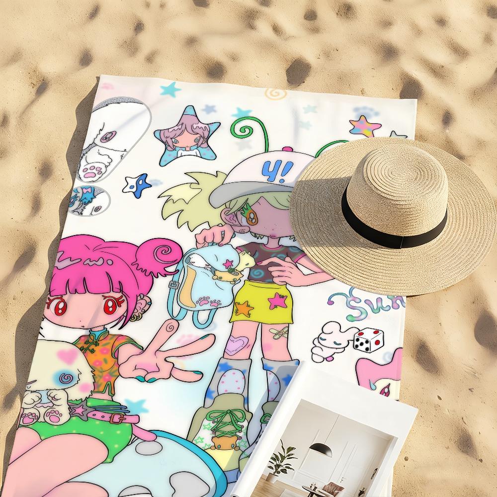 Cute S-Sunonebird-S Cartoon Art Towel Soft Pool Gift For Travel Gym Shower Camping Quick Dry Sports Large Beach Towels