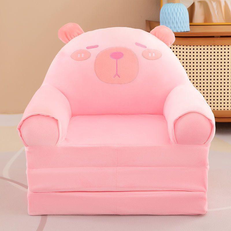 Foldable Cartoon Animal Plush Sofa Chair for Kids