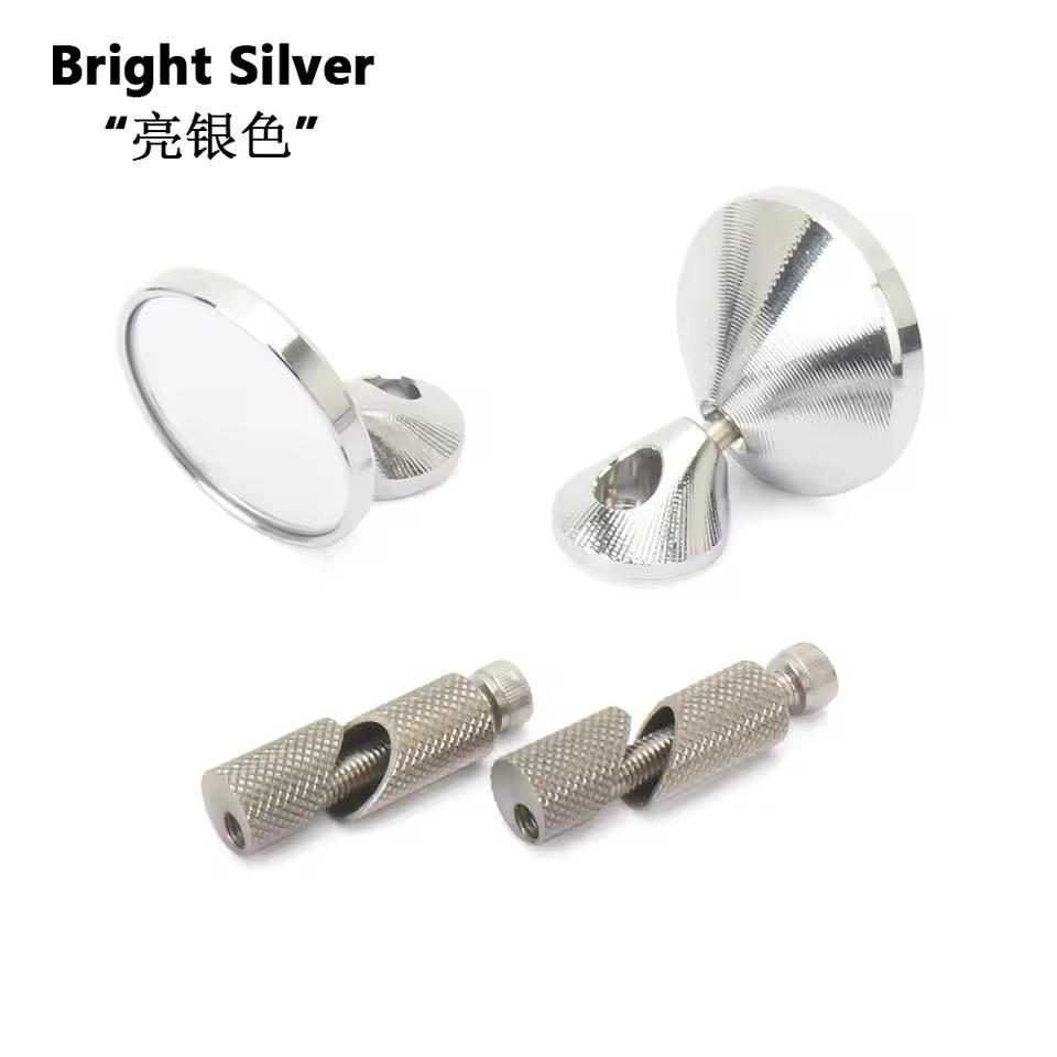 

Универсальные мотоциклетные аксессуары Черные Серебристые Алюминиевые Зеркала Торцы Руля Для Vespa Sprint150 Sprint 150 Primavera 150 C-Bright Silver