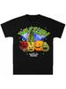 Lustiges Nazzup nerviges Orangenmuster T-Shirt mit Wazzup! Darauf gedruckt! Cartoon-Charakter-Shirt Humorvolles Popkultur-T-Shirt 2026