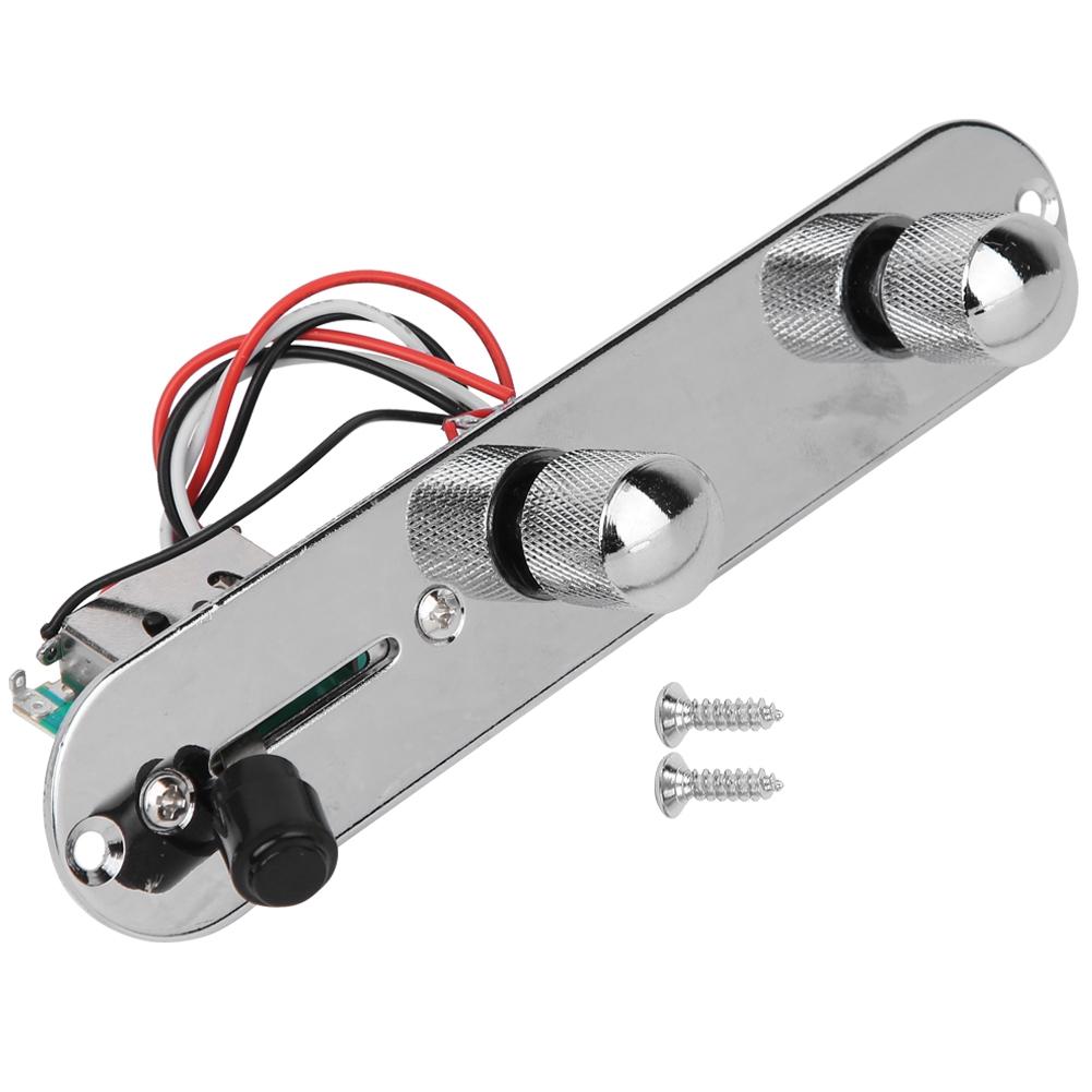 Electric Guitar Prewired Control Plate Silver Zinc Alloy Musical Instrument Accessories