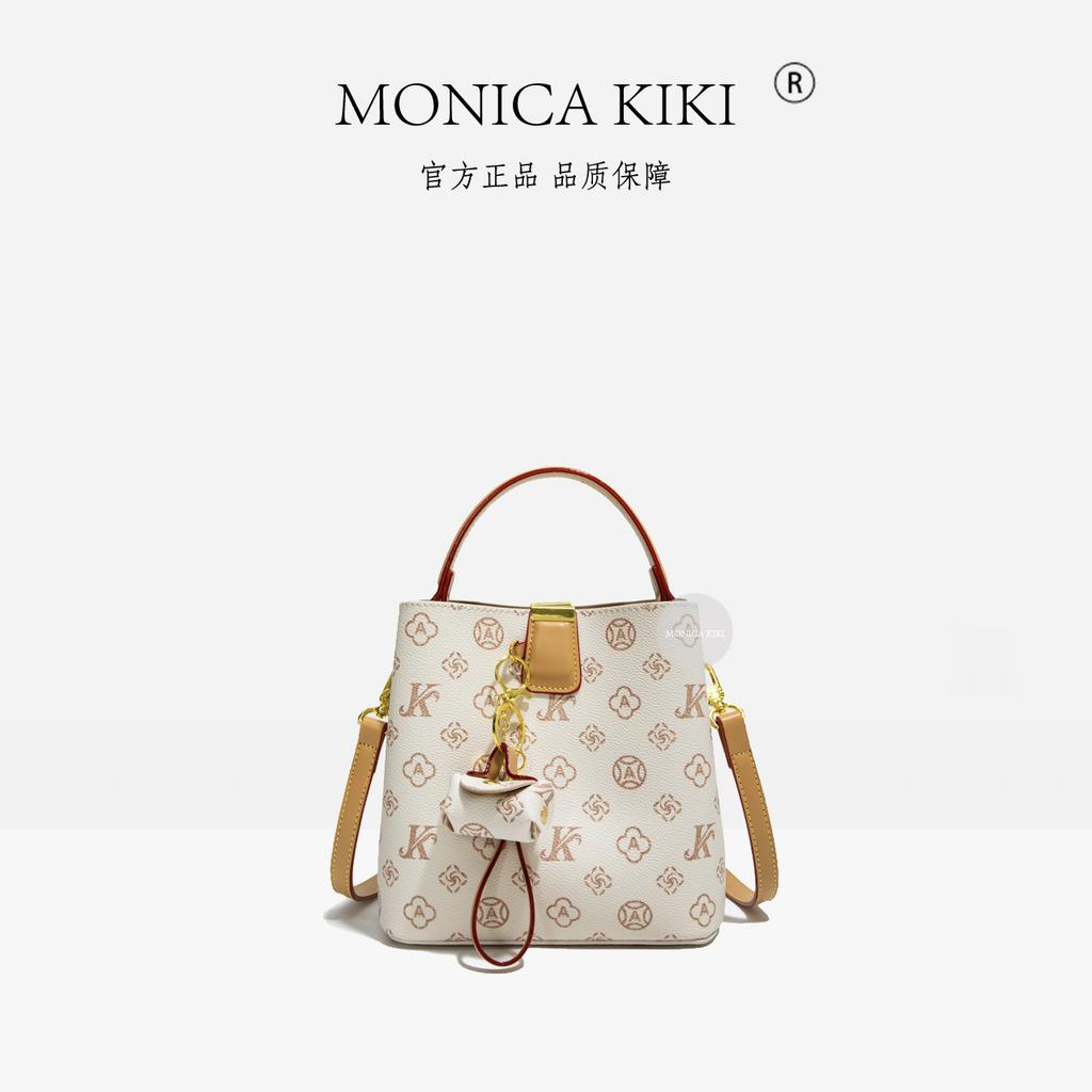 Light luxury niche bag women 2025 new super fire commuter old flower bucket bag foreign style versatile messenger bag