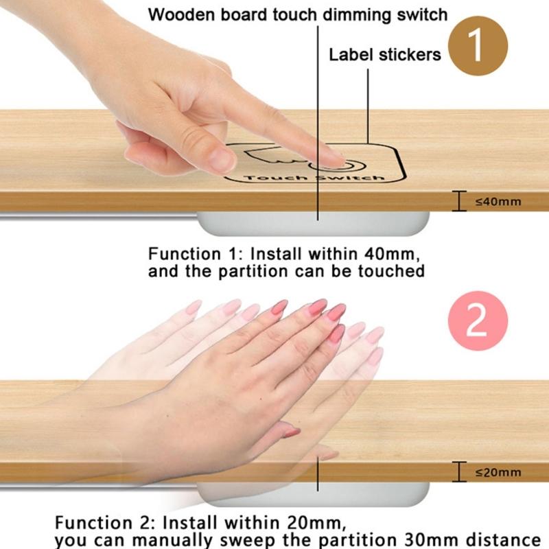Proximity Sensors Switches 12V Not Contact Waves Control with Easy Installation & Waterproof Designing for Wood Panel