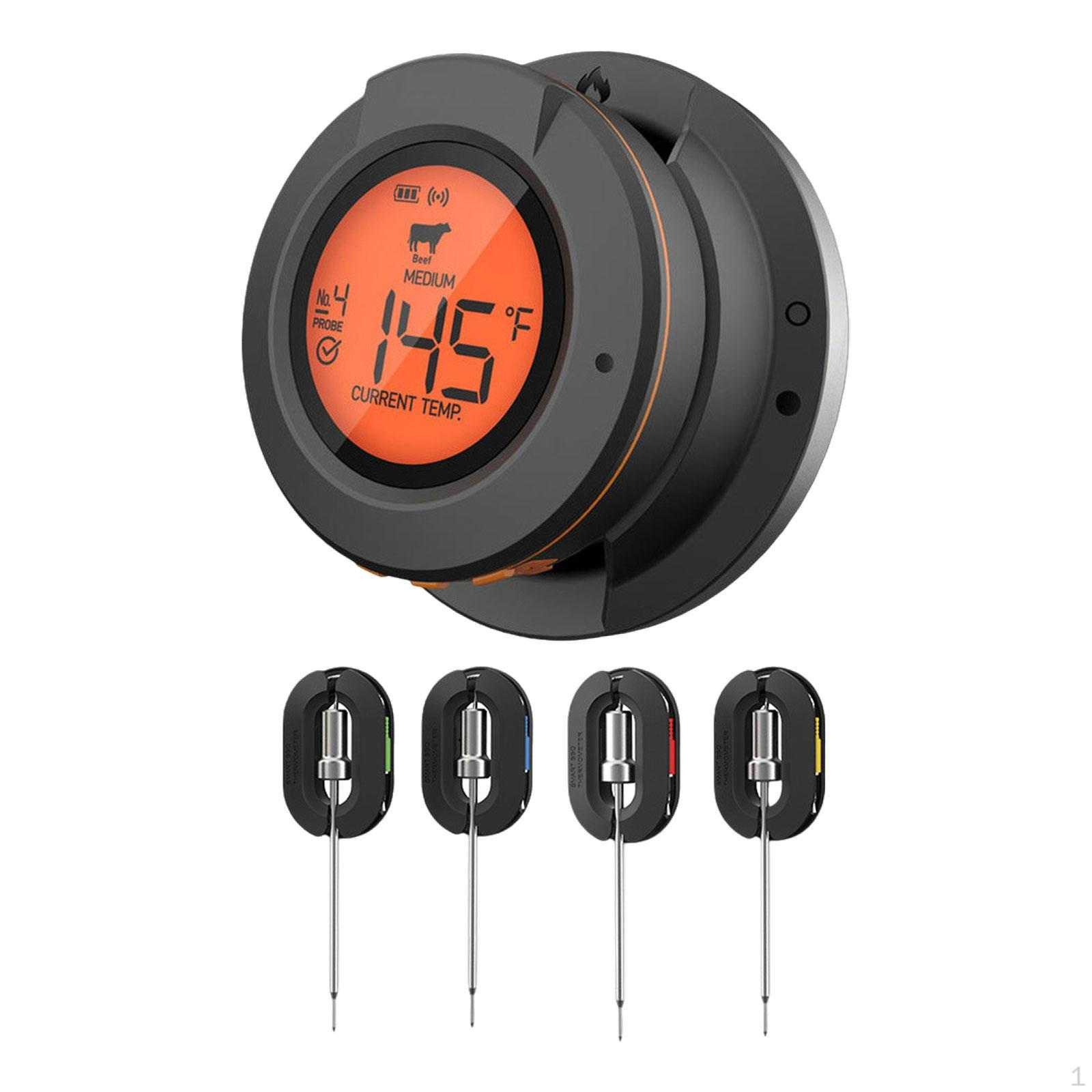 

Термометр для барбекю с зондами для гриля и жарки 4 Probes