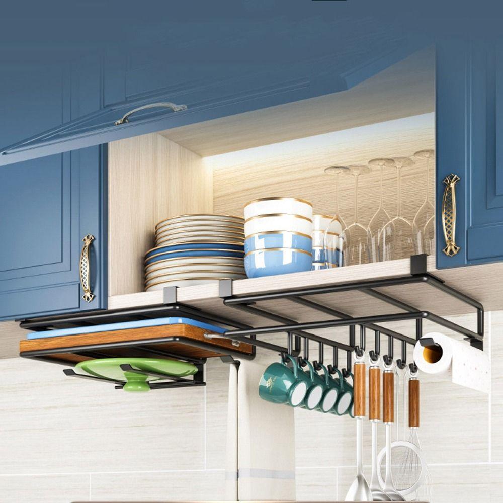 Hochbelastbares Unterbau-Aufbewahrungsregal aus Edelstahl, Schneidebretthalter für die Küche