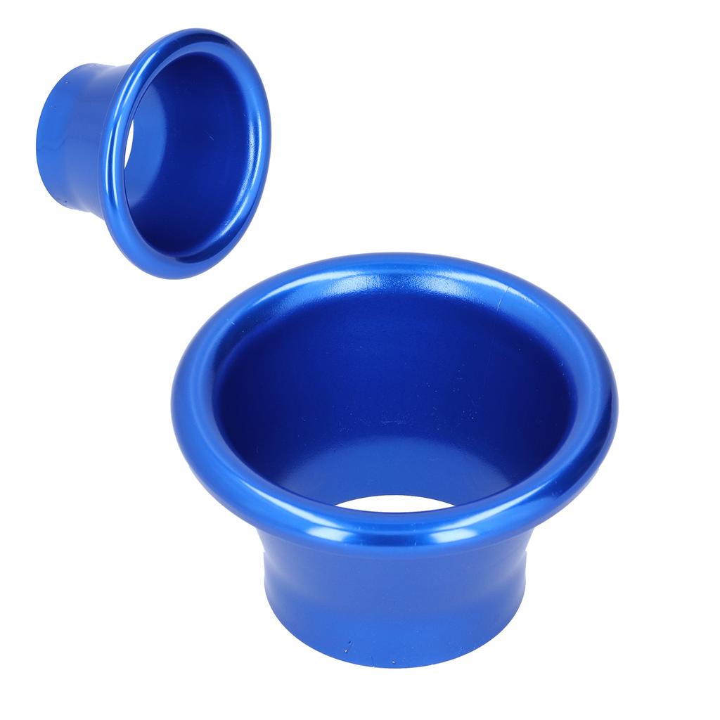 2.6in Cold Air Intake Turbo Horn Velocity Stack Adapter CNC Aluminum Car Modification Part Blue