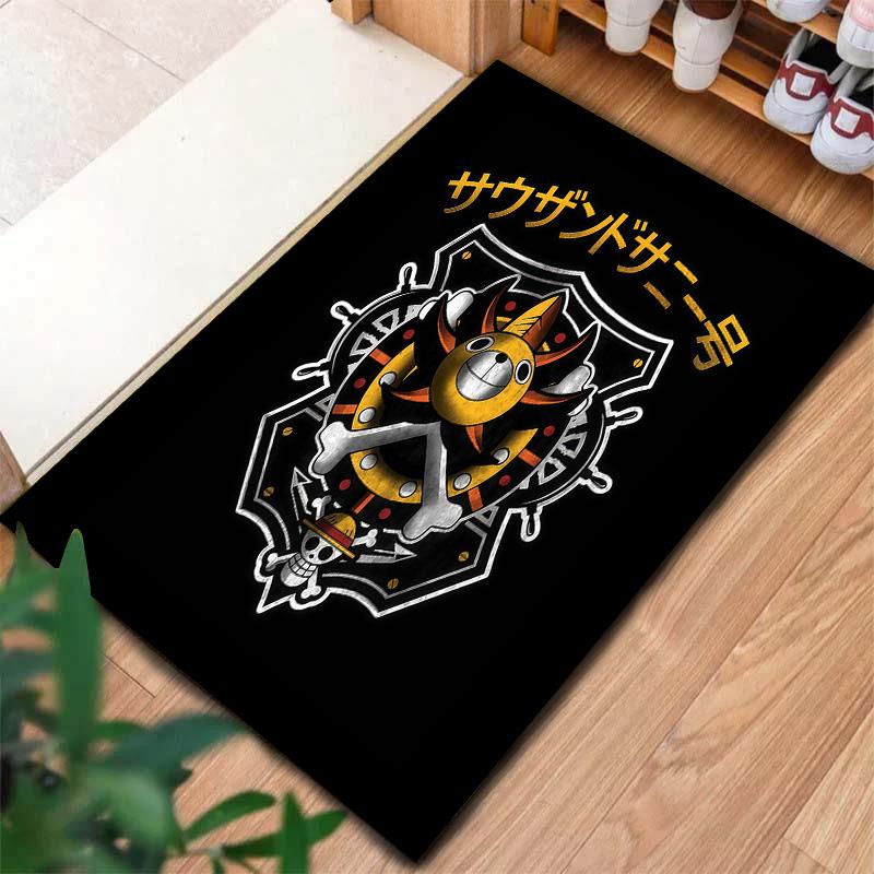 One Piece Jolly Roger Logo Carpet Rug For Living Room Bedroom Home Sofa Decoration,kids Play Nonslip Floor Mat