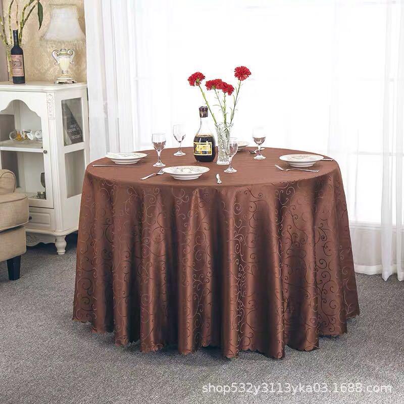 Large European Style Round Tablecloth for Events and Family Use