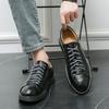 Fashion Casual and Fashionable Formal Shoes Men PU Outdoor Lightweight and Comfortable Derby Shoes Travel Shoes Size 39-47 Men Shoes