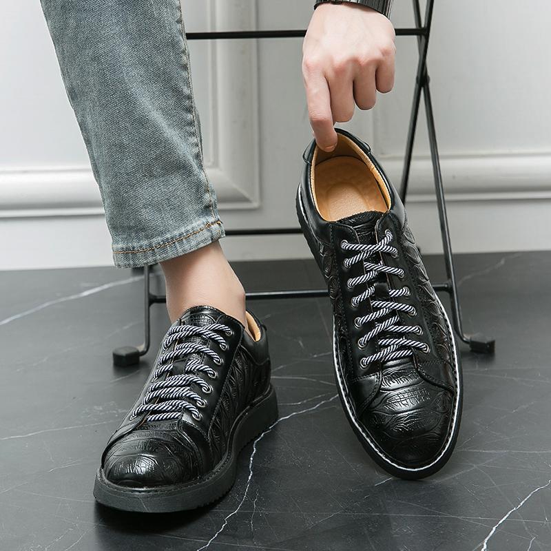 Весенние новые мужские повседневные туфли на шнуровке — фото 4