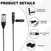 uxcell Lavalier Microphone, Audio Technical Type Plug, Condenser Color Microphone, 1m Wired Cable, Unidirectional, Compact Label Microphone, Ideal